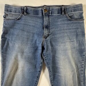 Lee Extreme Motion Mens Straight Fit Tapered Leg Jeans Light Wash Size 42x30